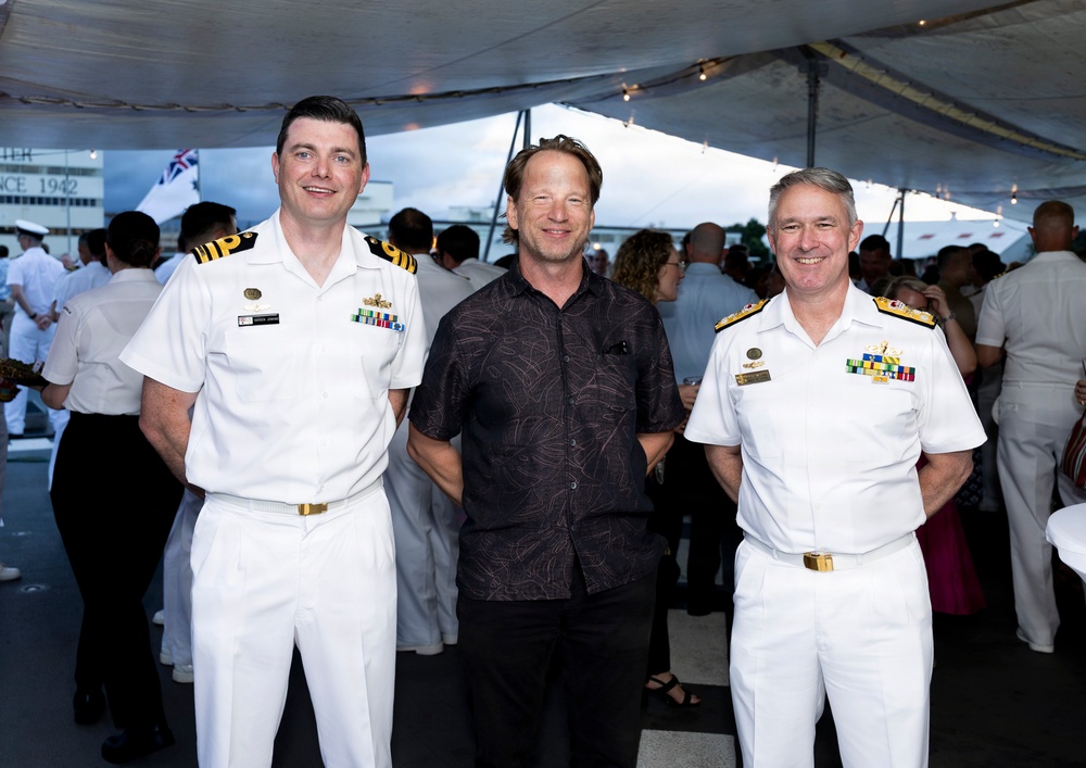 Australians hold official reception onboard HMAS Sydney during RIMPAC 2026
