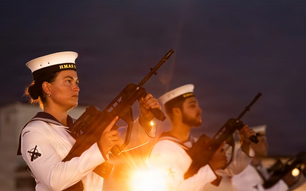 Australians hold official reception onboard HMAS Sydney during RIMPAC 2026