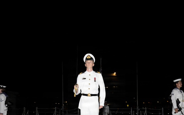 Australians hold official reception onboard HMAS Sydney during RIMPAC 2026