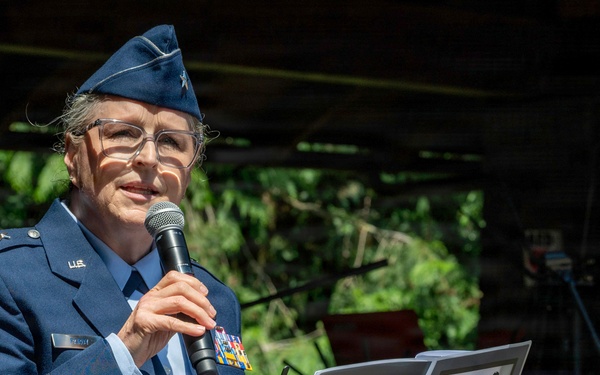 Oregon National Guardsmen take part in the 250th Anniversary of American Independence