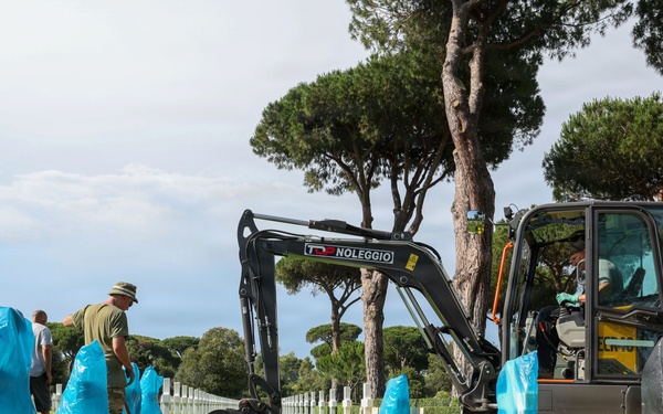 2026 Europe-Mediterranean Disinterment Team Begins Exhumations at the Sicily-Rome American Cemetery