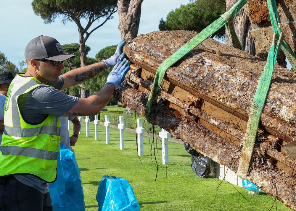 2026 Europe-Mediterranean Disinterment Team Begins Exhumations at the Sicily-Rome American Cemetery