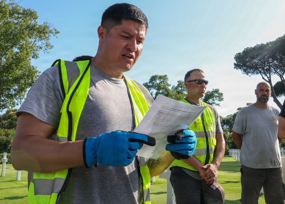 2026 Europe-Mediterranean Disinterment Team Begins Exhumations at the Sicily-Rome American Cemetery