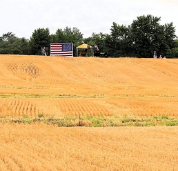 Illinois Army National Guard's 144th Army Band Gets Downpour of Support From Beecher, Illinois