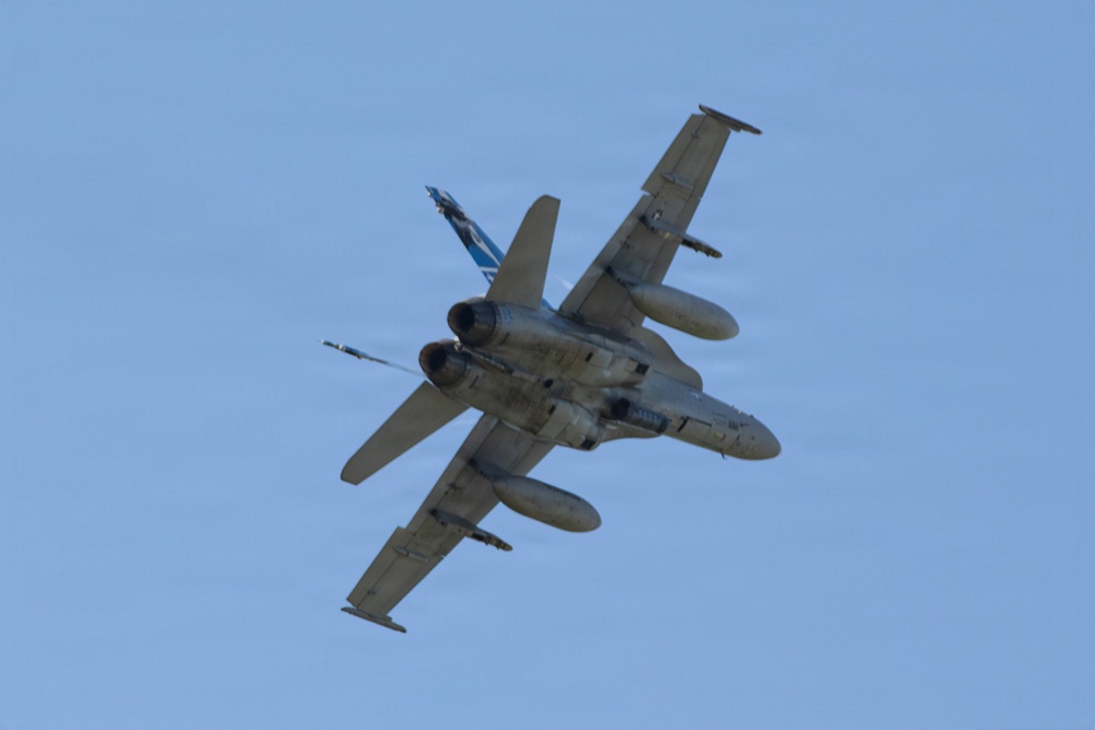 EA-18G Growler launches from Joint Base MDL