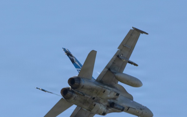 EA-18G Growler launches from Joint Base MDL