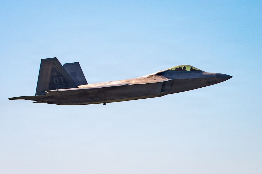 F-22 Raptor launches from Joint Base MDL