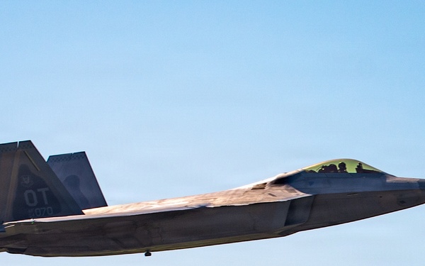 F-22 Raptor launches from Joint Base MDL