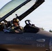 F-16 pilot completes preflight procedures
