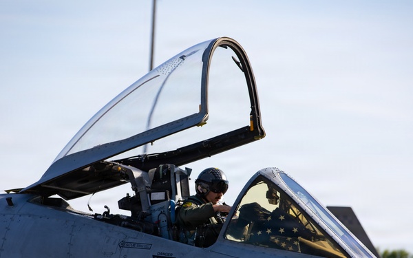 A-10 pilot conducts preflight checks