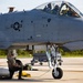 Pilot and crew chief prepare A-10 for launch