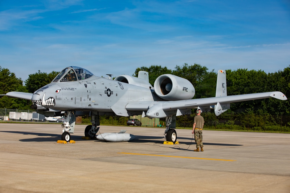 A-10 Thunderbolt II staged for launch