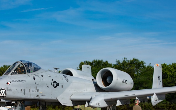 A-10 Thunderbolt II staged for launch