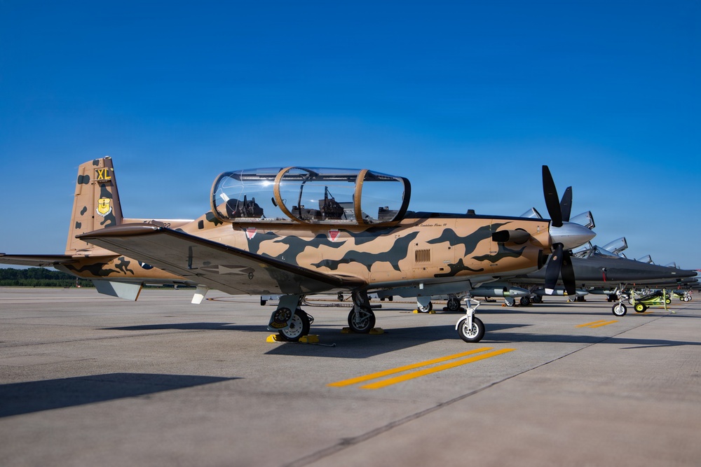 Heritage aircraft prepared for departure