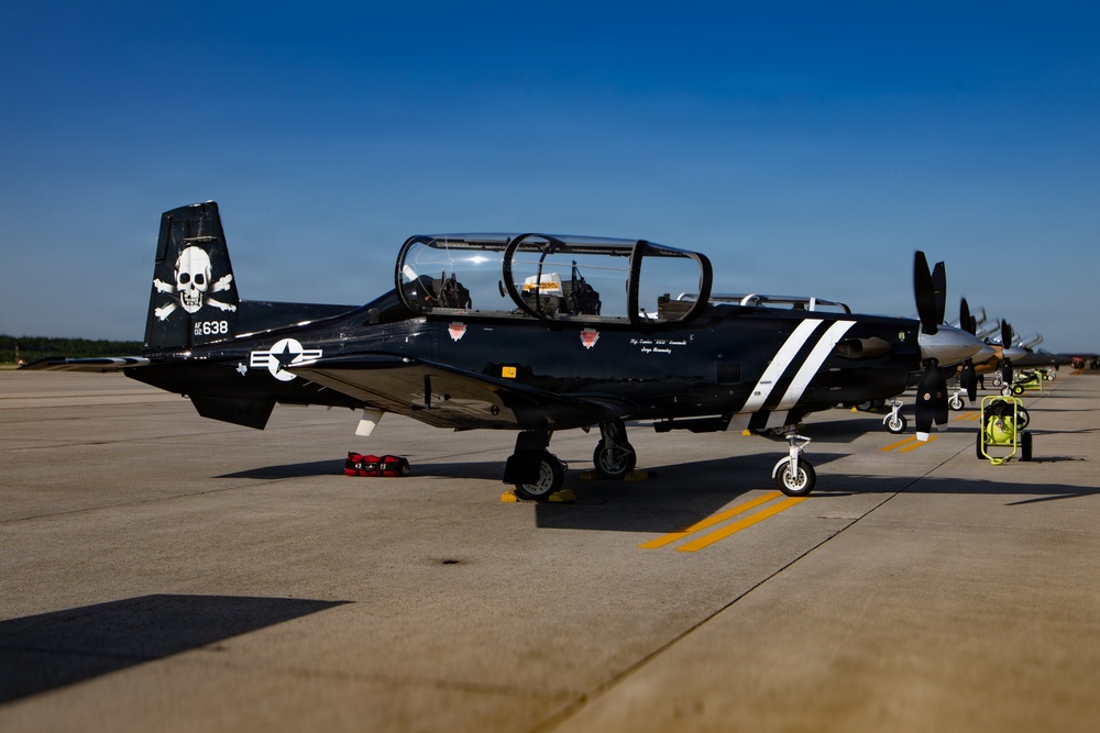 Heritage aircraft await launch