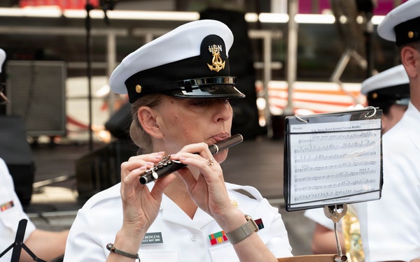 U.S. Navy Band performs at Duffy Square Park