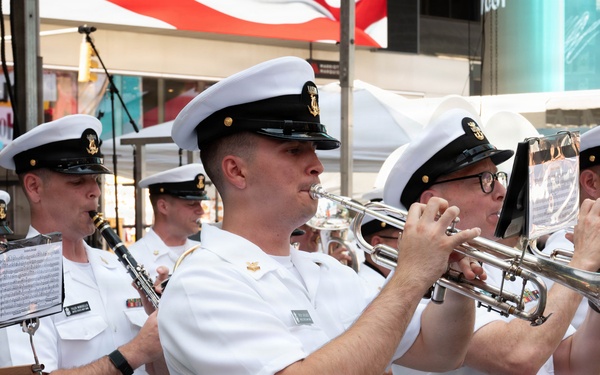 U.S. Navy Band performs at Duffy Square Park