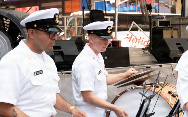 U.S. Navy Band performs at Duffy Square Park