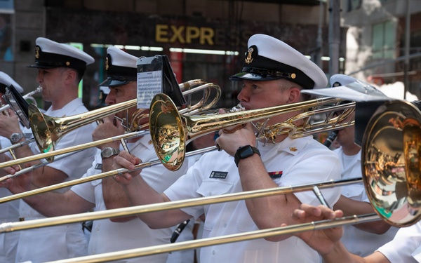 U.S. Navy Band performs at Duffy Square Park