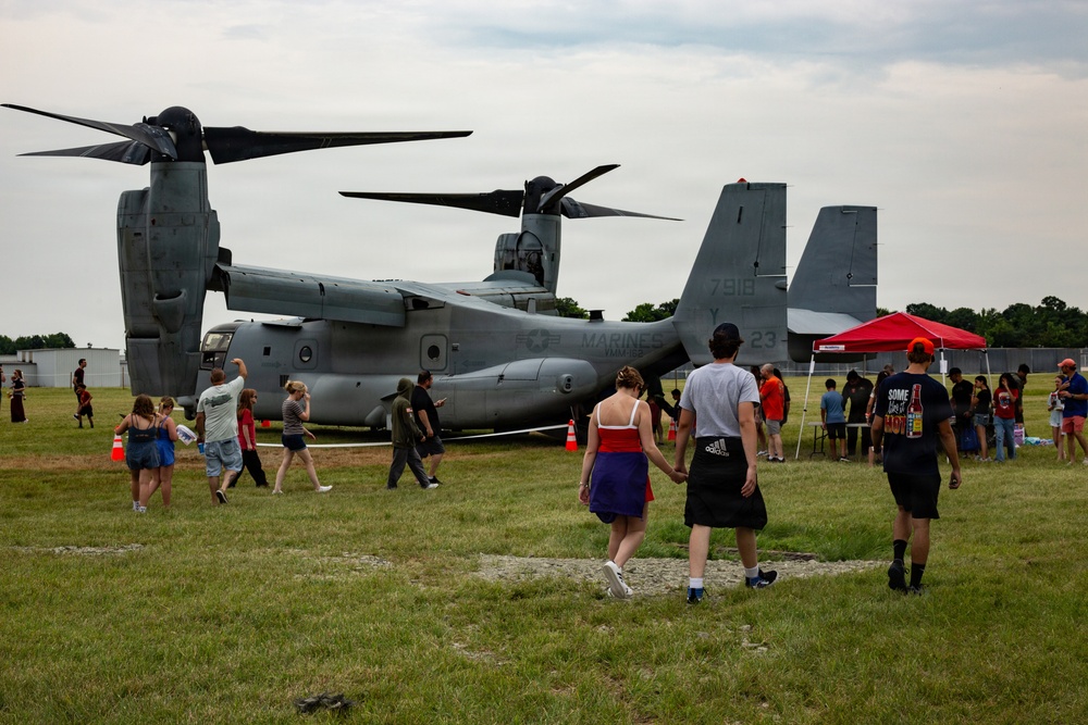 Sail 250 Baltimore Air Show Osprey fly over