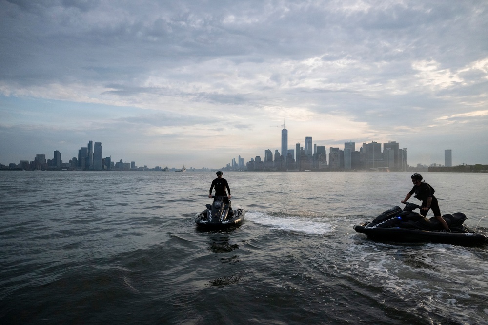 Coast Guard personal watercraft supports Sail 250 operations