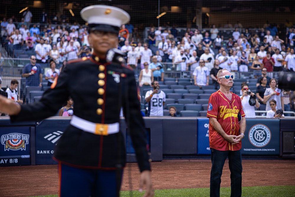 U.S. Marine Sings at a New York Yankees Game for INR 250