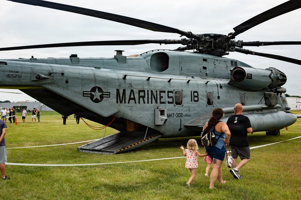 Sail 250 Baltimore air show Osprey fly over