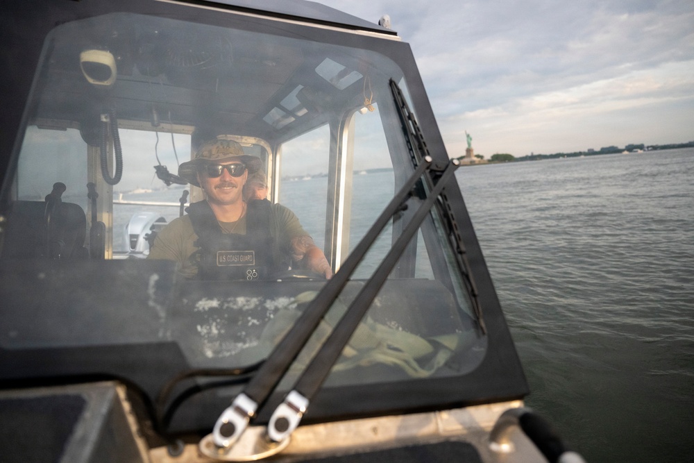 Coast Guard coxswain supports Sail 250 operations