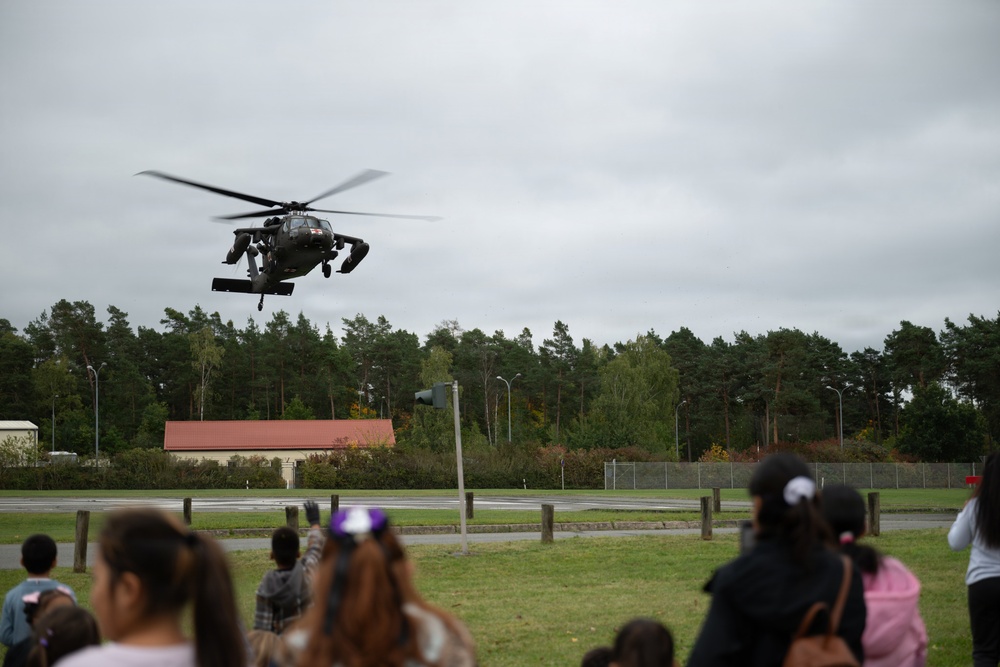Aircraft Lands Near Elementary School for S.T.E.M. Day
