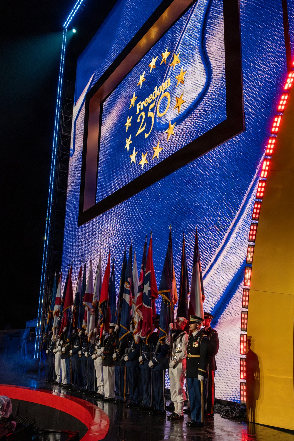 Joint Armed Forces Color Guard at Salute to America