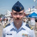 U.S. Coast Guard Cutter Eagle officer visiting Pier 86 during Sail 250