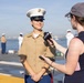 U.S. Marines and Sailors Man the Rails for INR250