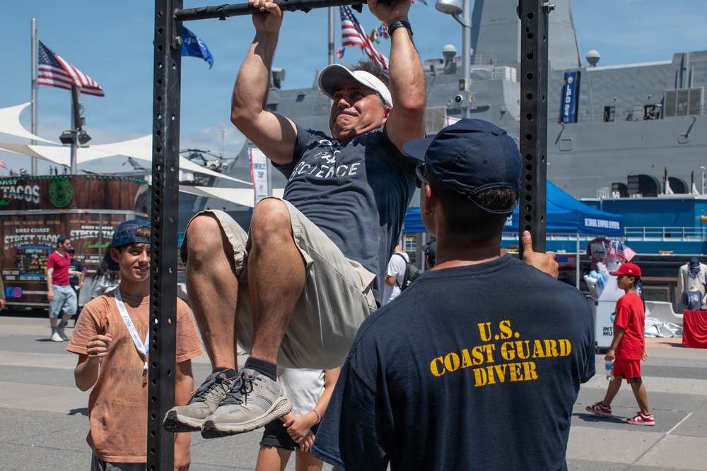 U.S. Coast Guard divers highlight Sail 250 events at Pier 86