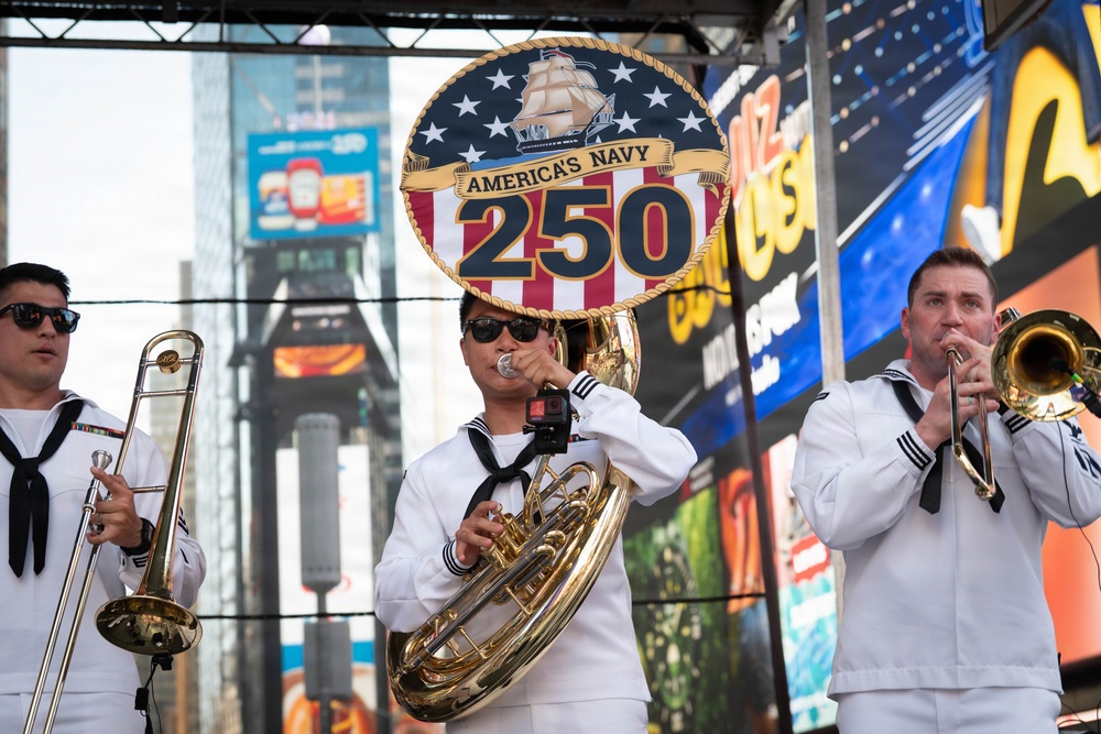 Navy Band Northeast performs at Duffy Square