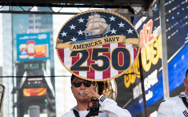 Navy Band Northeast performs at Duffy Square