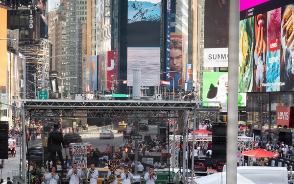 Navy Band Northeast performs at Duffy Square