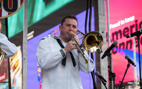 Navy Band Northeast performs at Duffy Square