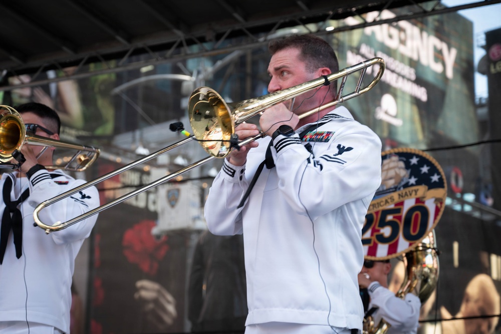 Navy Band Northeast performs at Duffy Square