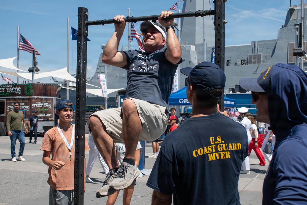 U.S. Coast Guard divers highlight Sail 250 events at Pier 86