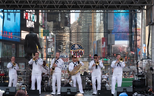 Navy Band Northeast performs at Duffy Square