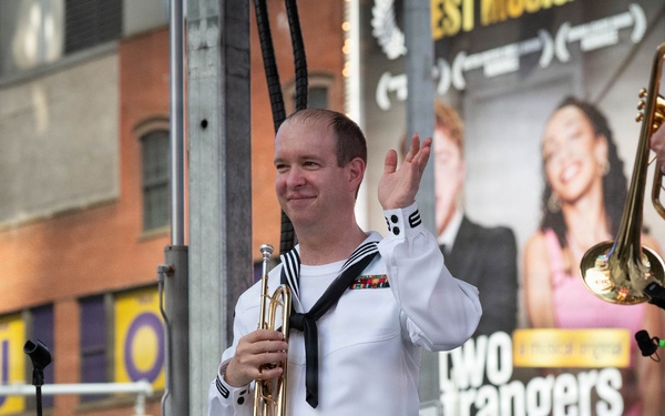 Navy Band Northeast performs at Duffy Square