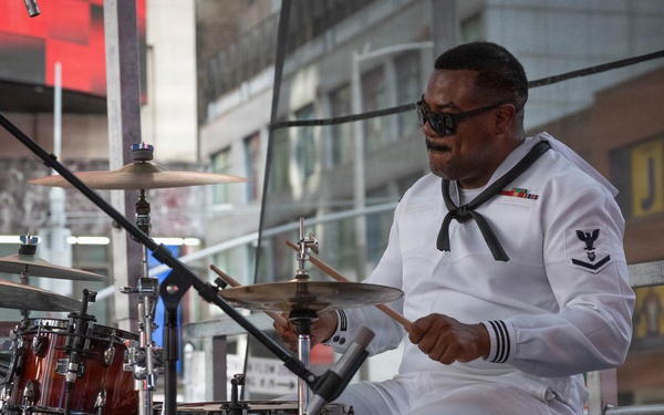 Navy Band Northeast performs at Duffy Square