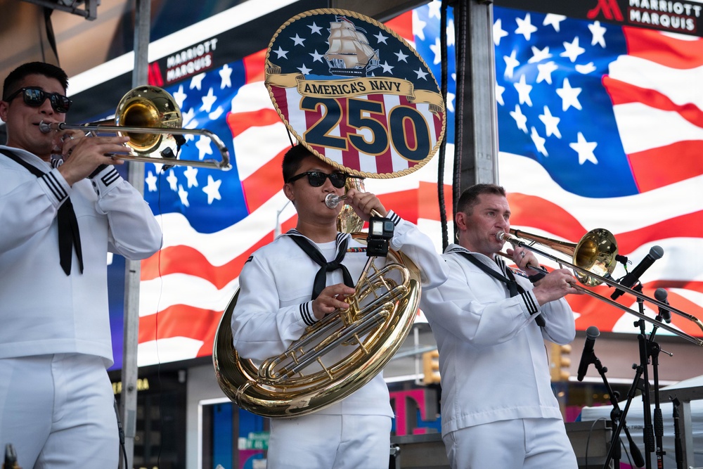 Navy Band Northeast performs at Duffy Square