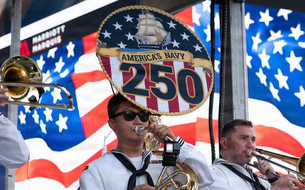 Navy Band Northeast performs at Duffy Square