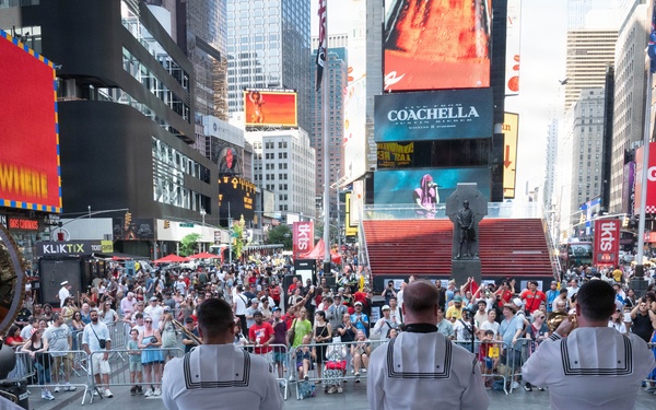Navy Band Northeast performs at Duffy Square