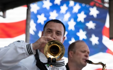 Navy Band Northeast performs at Duffy Square