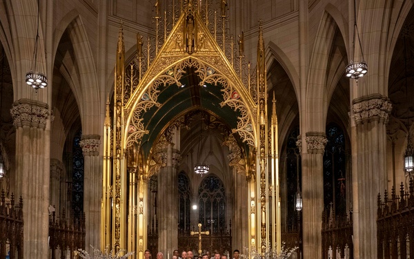 More than 100 U.S. Sailors Attend Mass at St. Patrick’s Cathedral