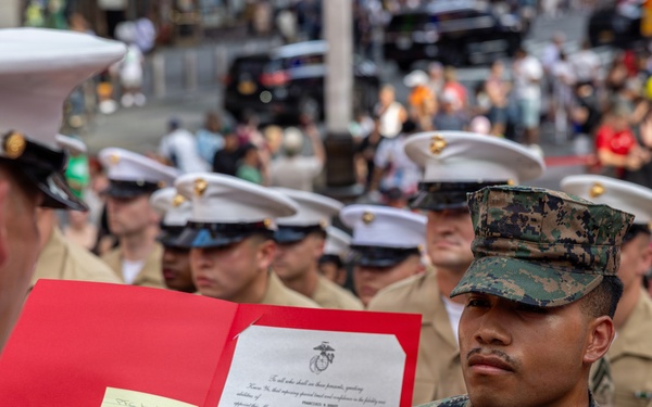 INR250 Promotions and Re-enlistment Ceremony in Times Square