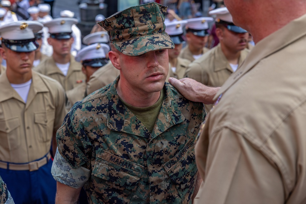INR250 Promotions and Re-enlistment Ceremony in Times Square