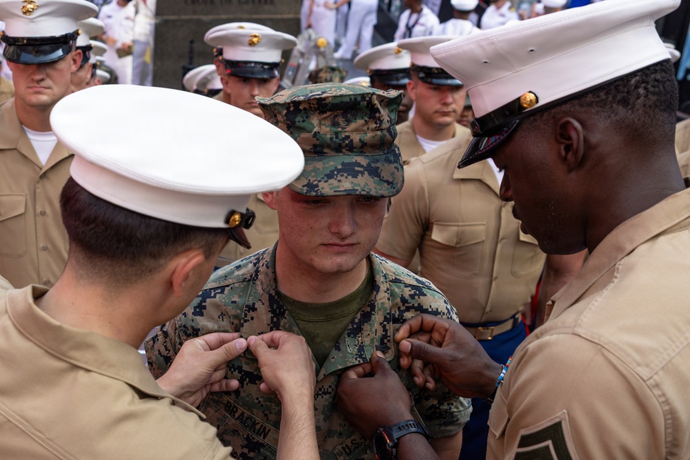 INR250 Promotions and Re-enlistment Ceremony in Times Square